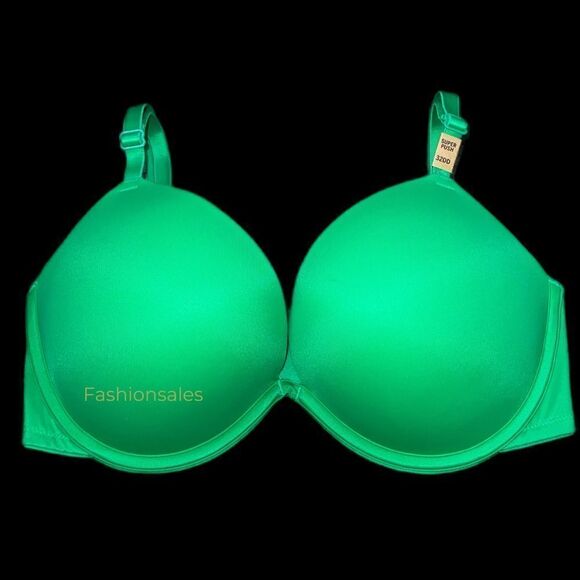 Victoria’s Secret Pink Super Push Up Bombshell padded bra green 32DD - Picture 5 of 6